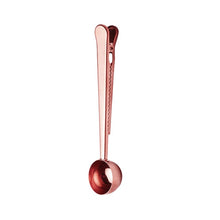 Load image into Gallery viewer, Fashion Multifunction Kitchen Supplies Coffee Scoop With Clip Stainless Steel Tea Coffee Measuring Cup Coffee Spoon