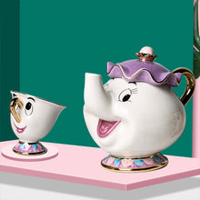 Load image into Gallery viewer, Hot New Cartoon Beauty And The Beast Teapot Mug Mrs Potts Chip Tea Pot Cup 2PCS One Set Lovely Nice Gift Free Shipping