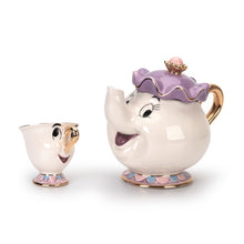 Load image into Gallery viewer, Hot New Cartoon Beauty And The Beast Teapot Mug Mrs Potts Chip Tea Pot Cup 2PCS One Set Lovely Nice Gift Free Shipping