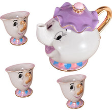 Load image into Gallery viewer, Hot New Cartoon Beauty And The Beast Teapot Mug Mrs Potts Chip Tea Pot Cup 2PCS One Set Lovely Nice Gift Free Shipping