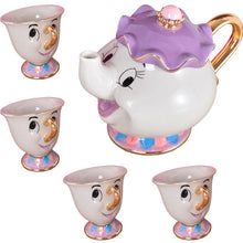 Load image into Gallery viewer, Hot New Cartoon Beauty And The Beast Teapot Mug Mrs Potts Chip Tea Pot Cup 2PCS One Set Lovely Nice Gift Free Shipping