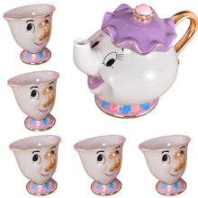 Load image into Gallery viewer, Hot New Cartoon Beauty And The Beast Teapot Mug Mrs Potts Chip Tea Pot Cup 2PCS One Set Lovely Nice Gift Free Shipping