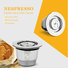 Load image into Gallery viewer, iCafilas Vip Link For Nespresso Reutilisable Refillable Capsule Crema Espresso Reusable New Refillable For Nespresso