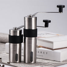 Load image into Gallery viewer, 2 Size Manual Ceramic Coffee Grinder Stainless Steel Adjustable Coffee Bean Mill With Rubber Loop Ring Easy Clean Kitchen Tools